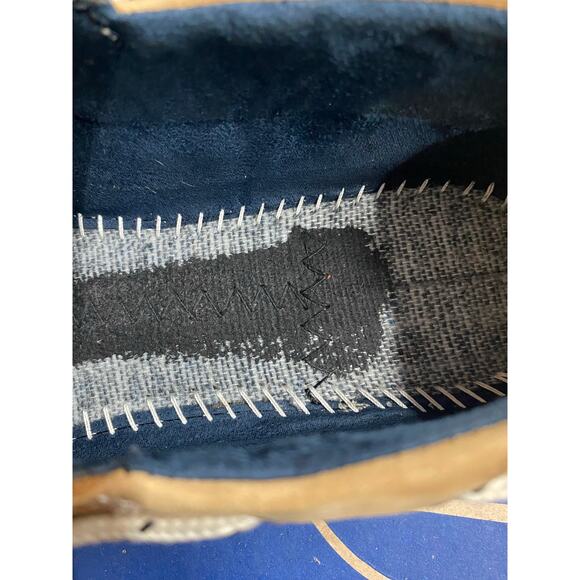 Rockport Works Women's Boat Shoes 9M Leather Blue Tan Sailing Club Steel Toe - Picture 7 of 9